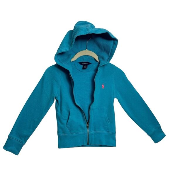 RALPH‎ LAUREN Zip up Hoodie, GIRLS Size 7/ SMALL - Picture 2 of 7